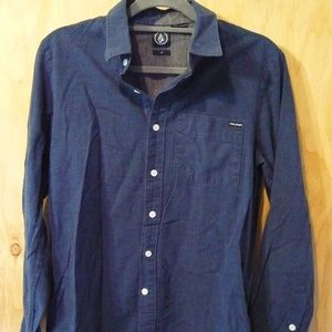 Volcom Stone Men's Stonewashed Blue Button Down